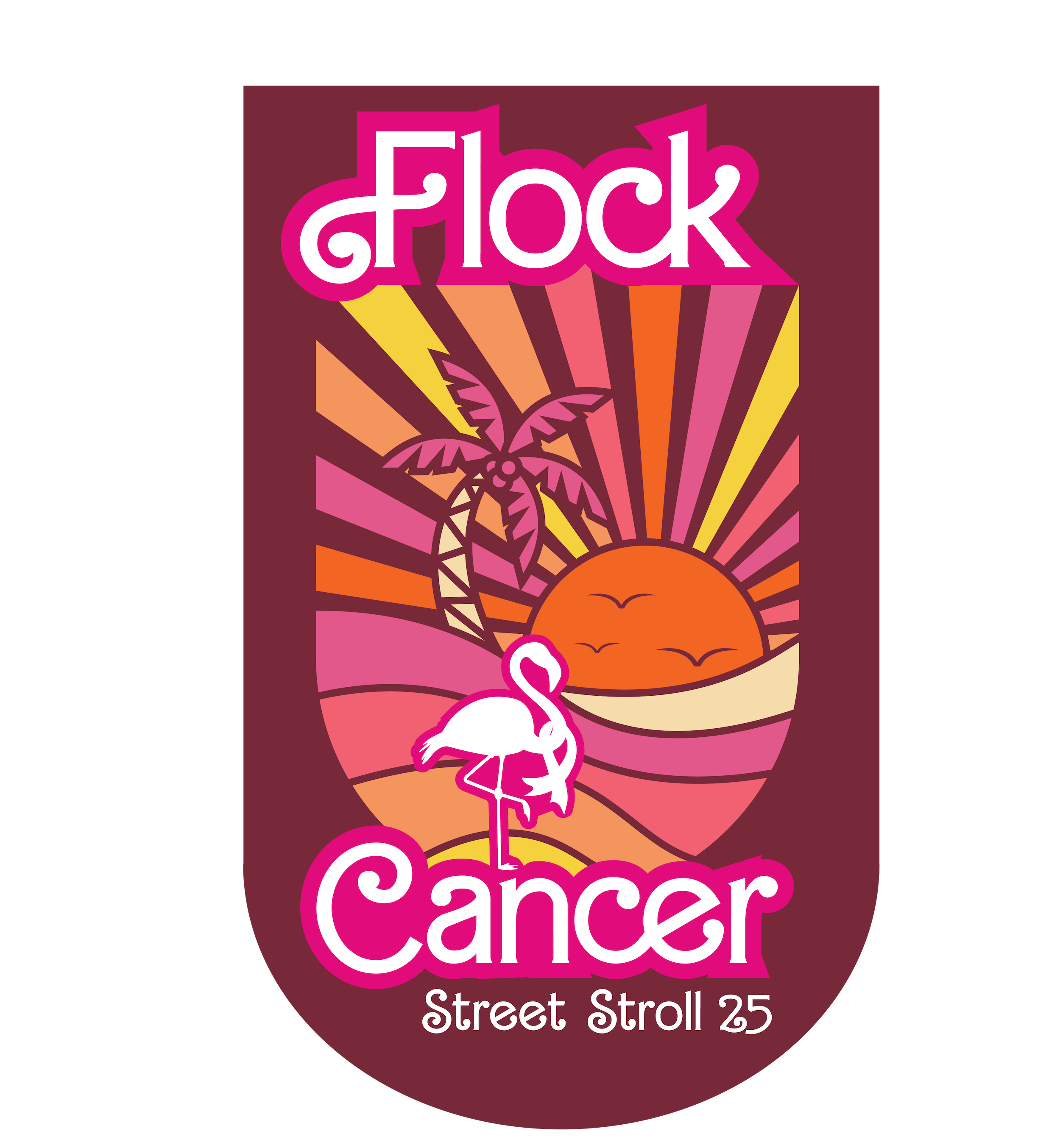 Flock Cancer street stroll 2025 logo